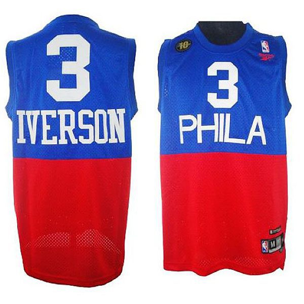 76ers Allen%20Iverson%20Classics Blue Jersey